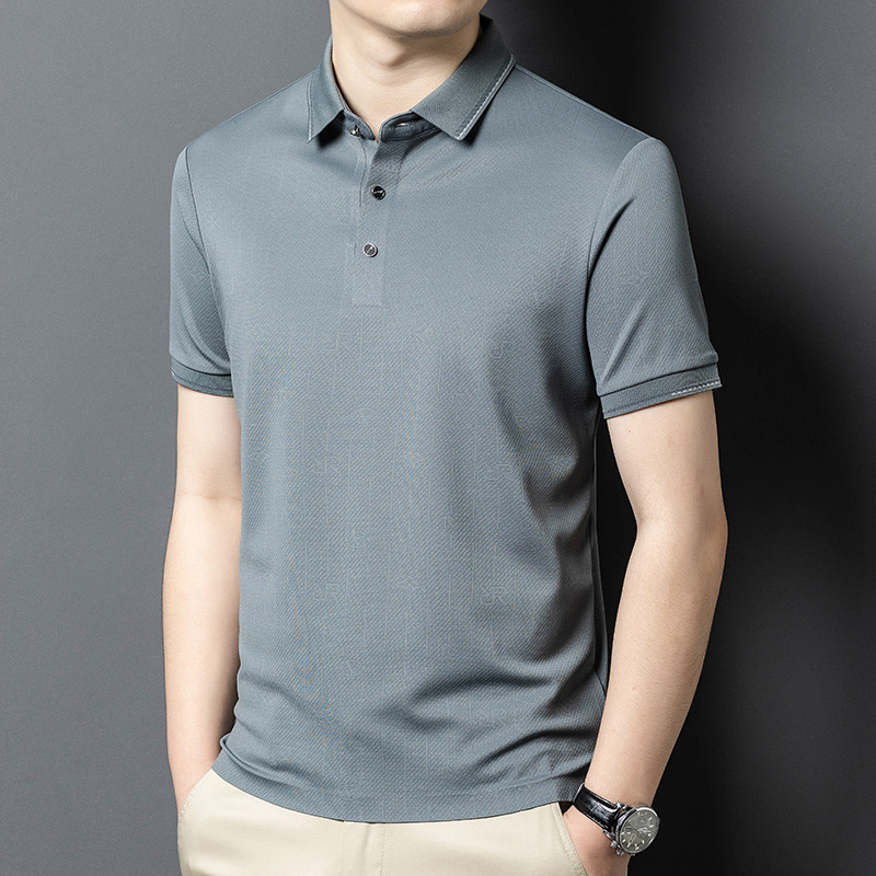 Men's Breathable T-shirt Middle-aged New Style All-match Polo